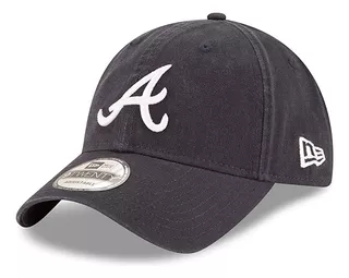 Gorra Mbl Atlanta Braves Ajustable Para Todos Color Negro