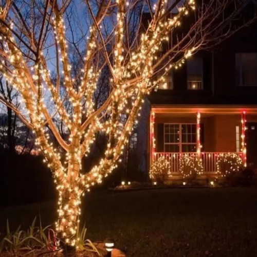 Pisca-pisca/fio De Led De Natal 10 Metros A Prova D'água Luz Luzes Amarelo 110v