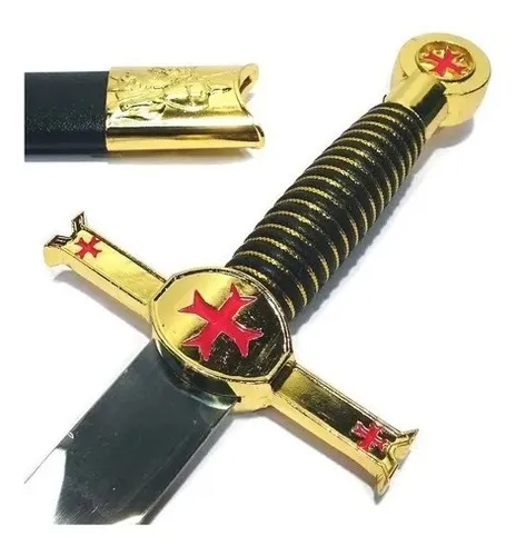 Cavaleiro Medieval com Espada Prateado 35 Cm - Rei da Cutelaria