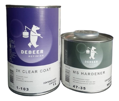 Barniz Debeer Cod 1-103 1lts Con Catalizador Cod. 47-35 1/2l