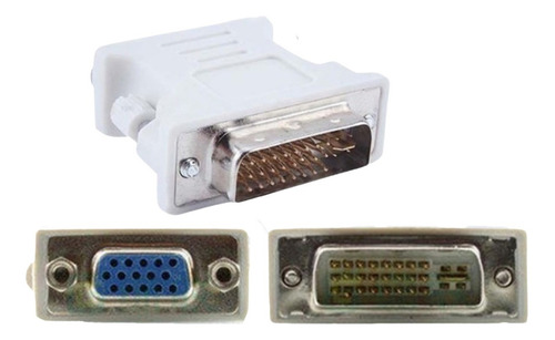 Adaptador Convertidor Dvi (macho 24+5 ) A Vga (hembra)