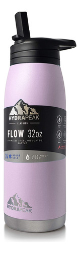 Hydrapeak Flow - Botella De Agua Aislada De 32 Onzas Con Tap