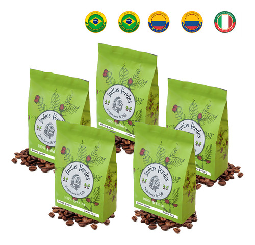 Café Colombia - Brasil - Ristretto - Especialidad. 5 Cuartos