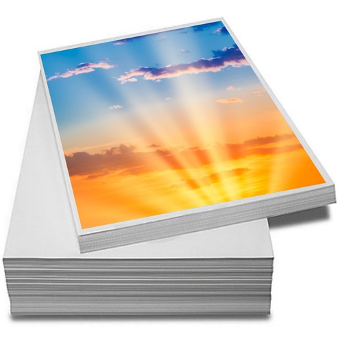 Papel Fotográfico A4 180g Glossy Prova D´água 100 Folhas