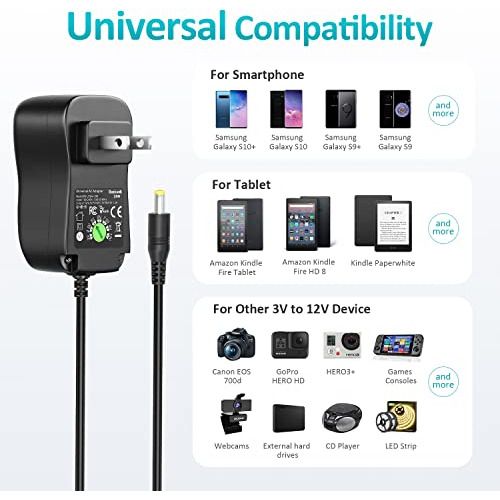 Adaptador Universal Ac/dc Basicvolt De Conmutación Múltiple