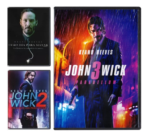 John Wick 1 2 3 Trilogia Parabellum Peliculas Dvd