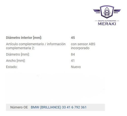 Balero Doble Trasero Mercedes Gla200 Gla220 Gla250 2013-2017