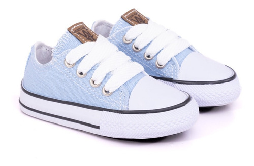 Zapatillas Stars Bebes Niños Lona Celeste Del 17 Al 26