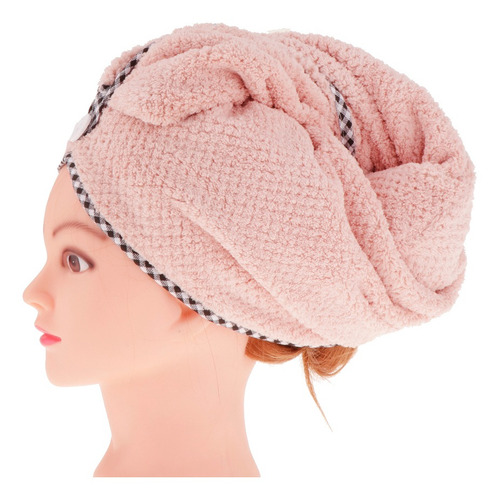 Imagen 3 de 6 de Cómoda Toalla Para Secado De Pelo Turbante De Microfibra