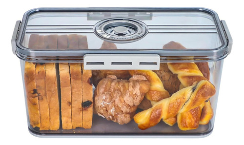 Caja De Pan Con Tapa Con Sello Fecha Y Hora Para Pan Casero