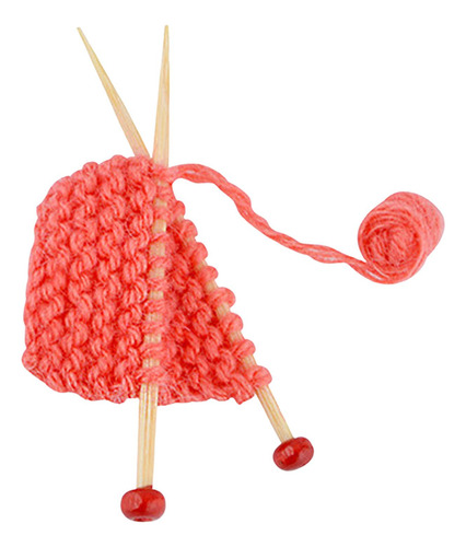 Modelo De Suéter Tejido Para Casa De Muñecas A Escala Rojo
