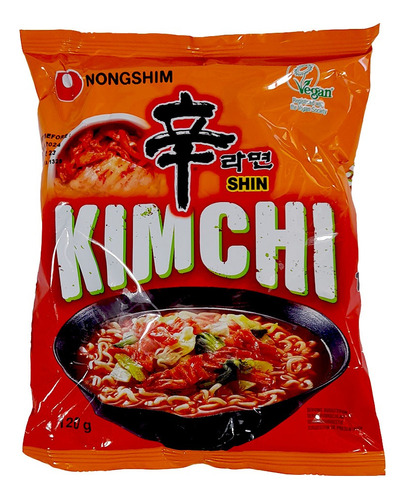 Lamen Miojo Coreano Picante Kimchi Ramyun 120 G