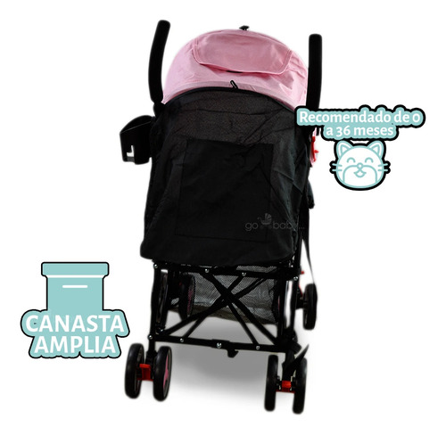 Carriola De Baston Cw Jade Rosa Negro