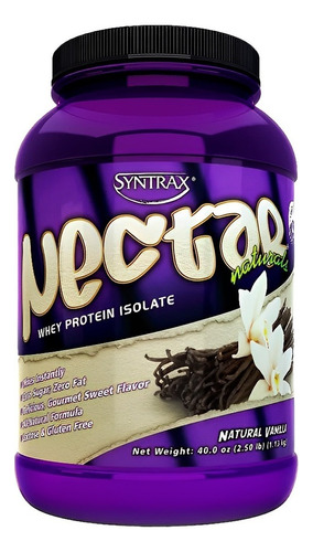 Whey Protein Nectar Syntrax Natural 907g Linha Naturals Sabor Natural Vanilla