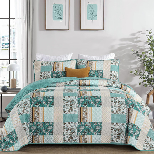 Bedding Wongs 3 Piezas Juego De Colchas De Colcha Que Queen,