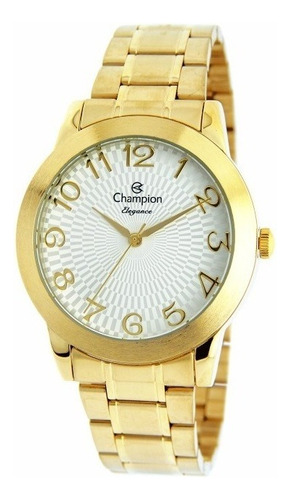 Relógio Champion Feminino Ref: Cn26733h Cor da correia Dourado