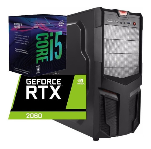 Torre Cpu Gamer Core I5 9400 Rtx2060 1tb 8gb Pc Wifi Gratis