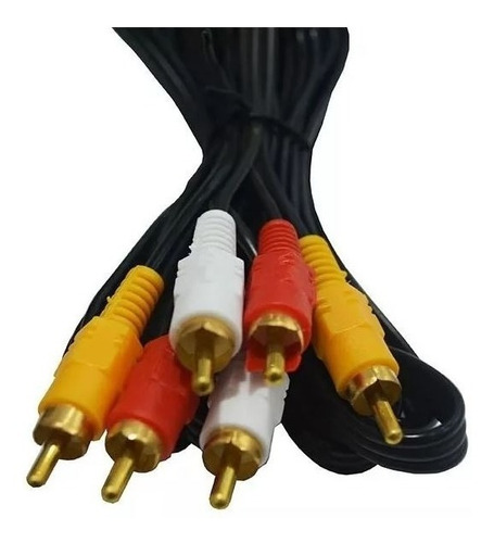 Cable Rca 3 Rca A 3 Rca Macho 1,5 Metros Audio Y Video