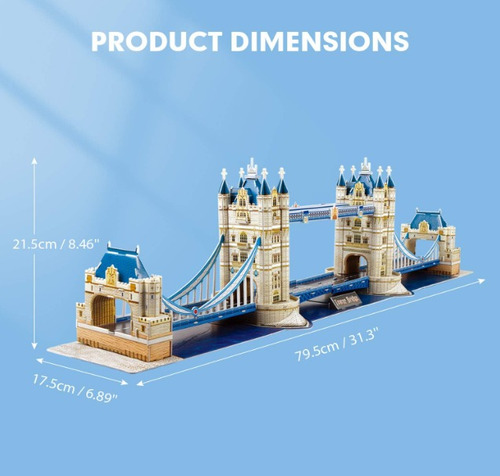 Rompecabezas 3d Puente De La Torre - 120 Piezas Londres