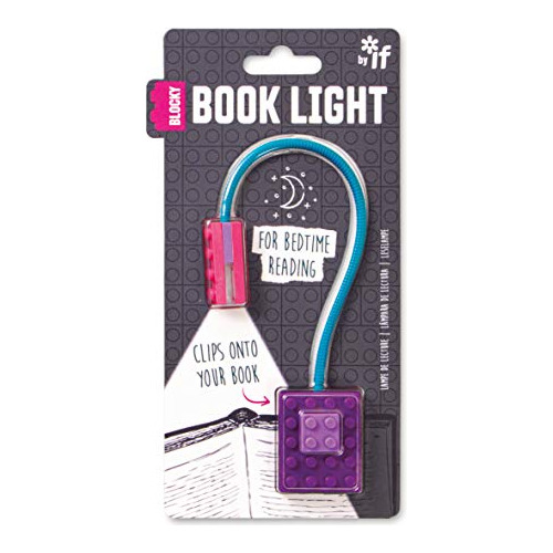 Luz De Libro Blocky Morada, Ideal Niños, Luz De Lectur...