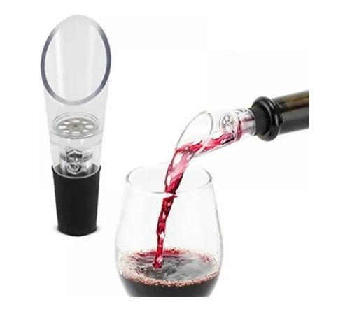 Vertedor Para Botellas De Vino + Tapón De Goma 