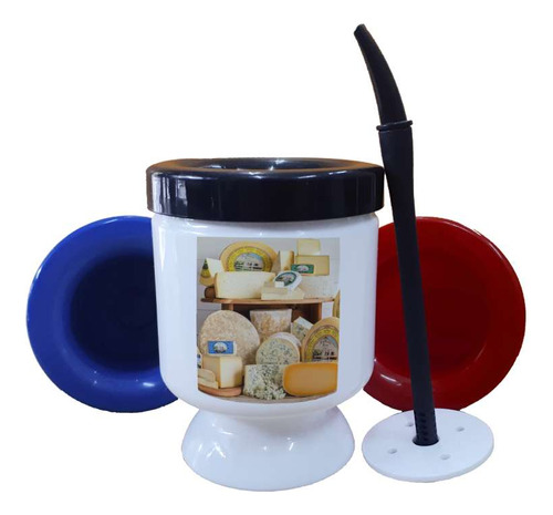 Mate Plastico Quesos Fiambres Tabla De Picada Comida M4