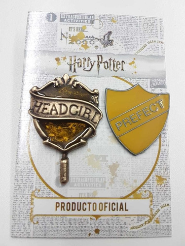 Dijes Harry Potter Pin Headgirl + Prefecto Hufflepuff