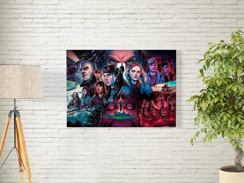 Cuadro Impresión En Metal Stranger Things 40x60