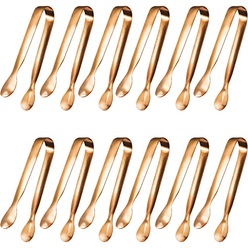12 Pcs Serving Tongs, Small Serving Utensils For Partie...