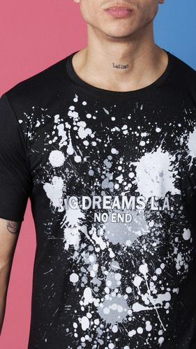 Imagen 2 de 3 de Remera Estampada Big Dreams L.a. Hombre No End 37239
