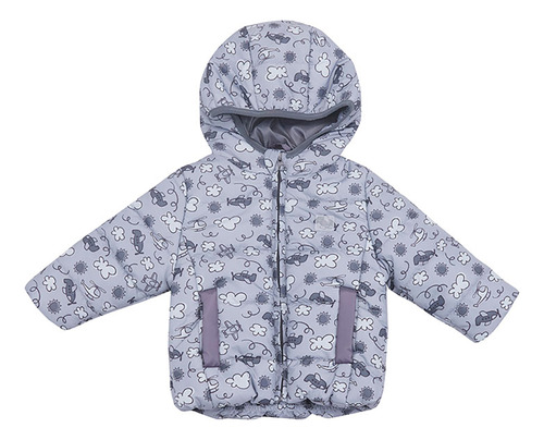 Parka Bebe Básica Gris Oscuro Corona