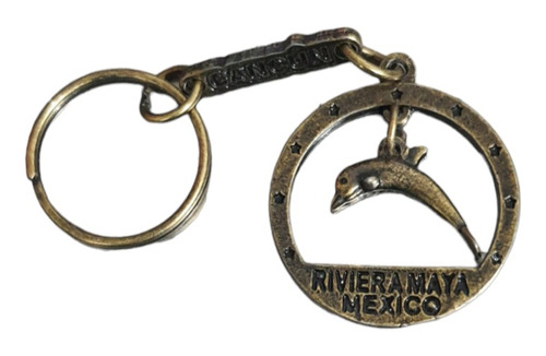 Rivera Maya Cancun Precioso Llavero Metalico Recuerdo 0433