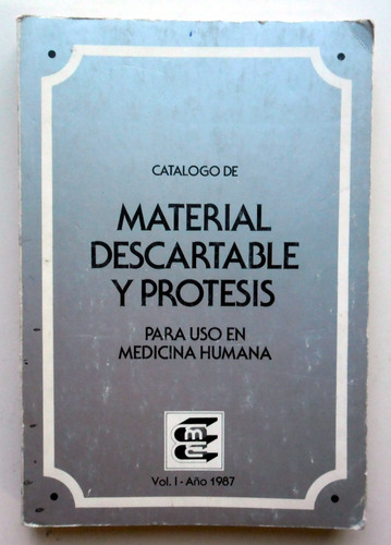 Catálogo De Material Descartable Y Prótesis