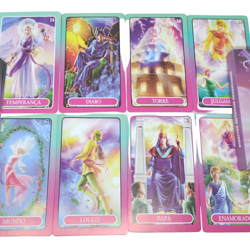 Baralho Tarot Tarô Anjos Deck Marselha 22 Arcanos Maiores