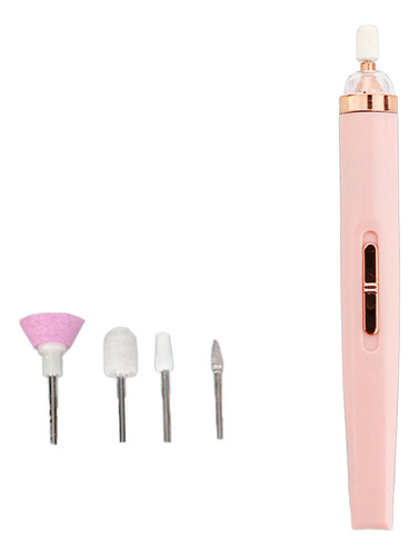 2 Taladro Eléctrico Inalámbrico Para Uñas, Lima De Rosa