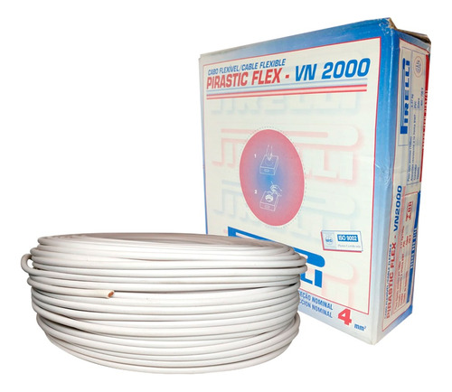 Cable Unipolar 4mm Pirelli Pirastic Flex Vn 2000 X100m