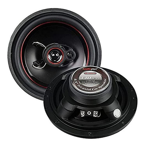 Audiopipe Redline 6.5 &#34;3 Vías 5 Oz Imán Altavoz De Co.