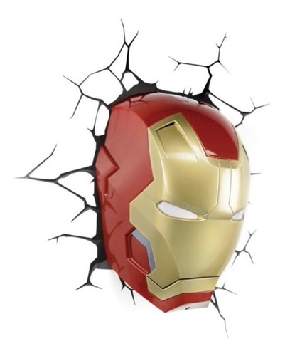 Planos Casco Iron Man Para Lámpara De Pared / Marvel Disney