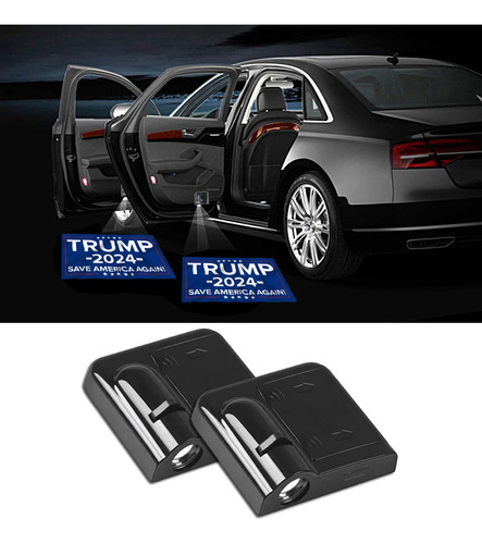 2 Luz Led Bienvenida Para Puerta Automovil Logotipo Simbolo