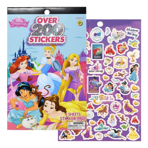 Upd Disney Princess - Bloc De Pegatinas (200 + Pegatinas), M