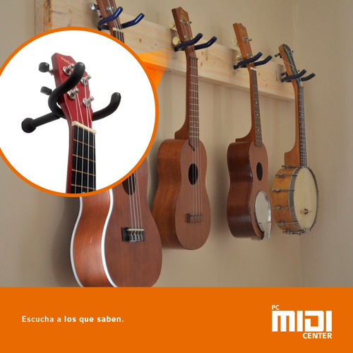 Imagen 4 de 7 de Soporte De Pared Para Ukelele Banjo Charango Tarugo 8mm Cuot