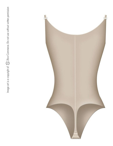Imagen 5 de 5 de Faja Colombiana Salome Moldeadora Body Con Tiras 351 Beige