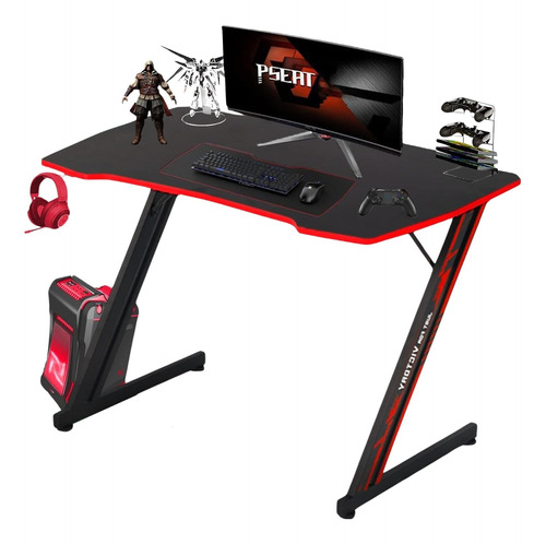 Mesa Gaming Escritorio Gamer Tipo Z 39 Pulgadas 