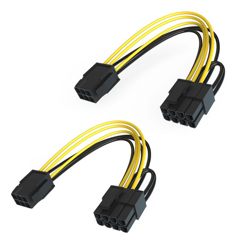 Cable De Alimentación Adaptador Pcie De 6 Pines A 8 Pines,.