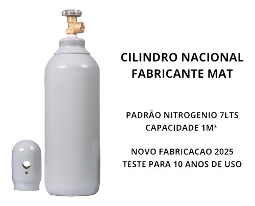 Cilindro De Aço Para Nitrogenio Refrigeração Vazio