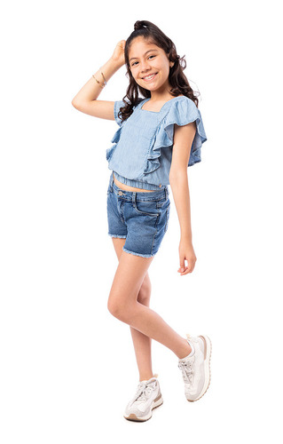 Short Denim Stretch Pionier Niccol Niña