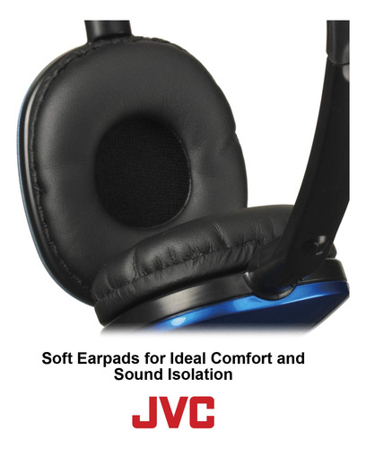Auriculares Jvc Has160r Flat Red Con Aislamiento De Sonido Y