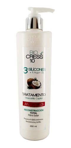 Biocress10 Tratamiento 3 Silicones X300 - mL a $201