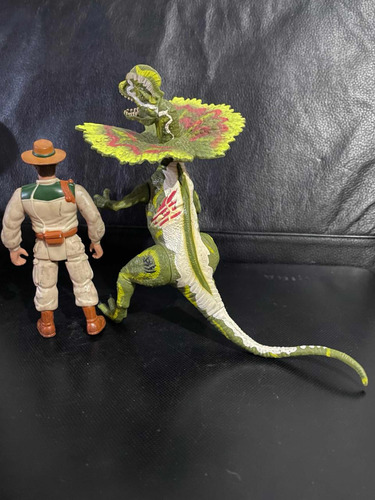 Jurassic Park Dilophosaurus Alan Grant Dinosaurio Kenner (Usado)