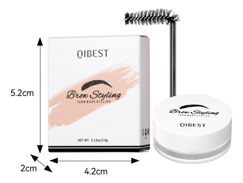 Crema Modeladora De Cejas, Gel Transparente, Pegamento Y Sec